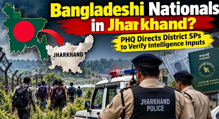 Bangladeshi Nationals Enter Jharkhand? PHQ Directs District SPs to Verify Intelligence Inputs