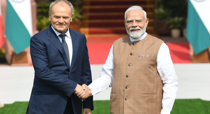 PM Modi, Polish PM Donald Tusk Hold Bilateral Talks in New Delhi