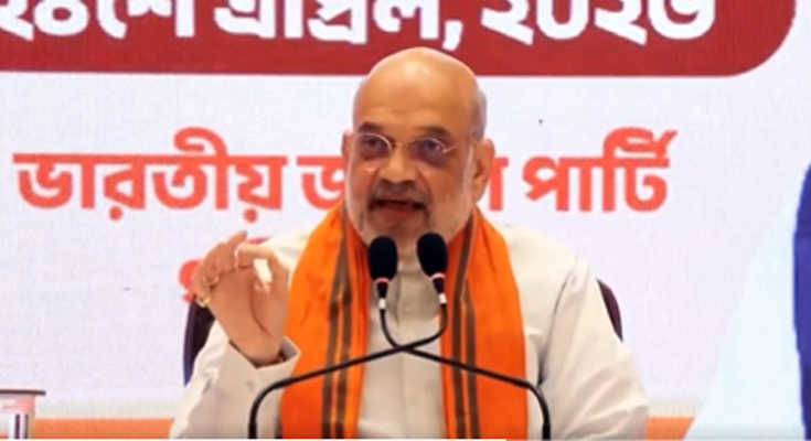 Amit Shah Predicts Over 110 Seats in West Bengal Phase 1 Polls; Mamata Banerjee Counters