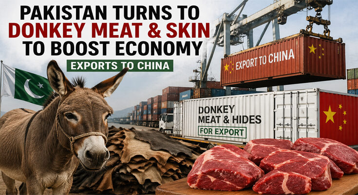 अब गधे बचाएंगे Pakistan की डूबती अर्थव्यवस्था! Donkey Meat और Skin Export से बढ़ेगी विदेशी मुद्रा