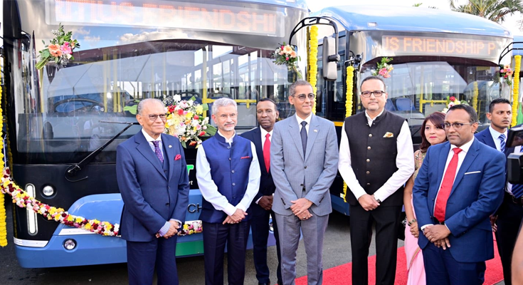 India Hands Over 90 Electric Buses to Mauritius, Strengthens Strategic Ties