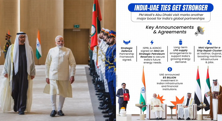 Modi’s UAE Visit Seals Major Defence, Energy Deals Amid West Asia Crisis