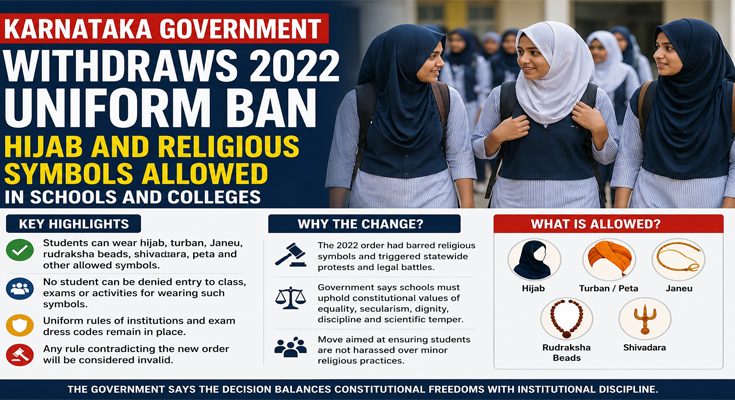 Karnataka Allows Hijab in Schools Again After Scrapping 2022 Uniform Restriction