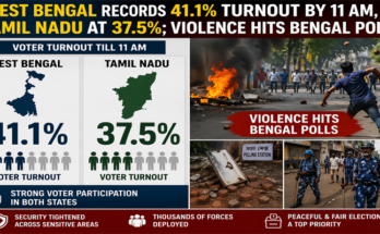 High Voter Turnout in Bengal & Tamil Nadu; 41.1% vs 37.5% by 11 AM, Violence Raises Concern