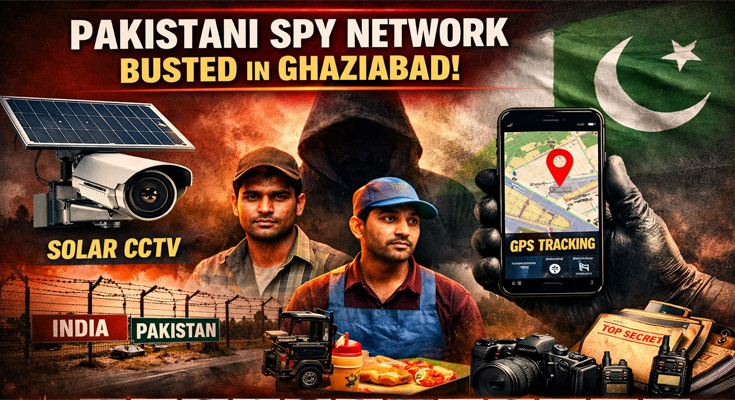 चौंकाने वाला खुलासा! पंक्चर बनाने वाला, ई-रिक्शा चालक से लेकर स्ट्रीट वेंडर तक बने Pakistan के Spy; Solar CCTV और GPS ऐप से चल रहा था नेटवर्क